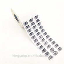 Rollo de etiqueta de código de barras de papel adhesivo imprimible al por mayor